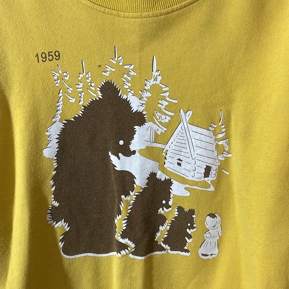 Very unique 1959 Goldilocks And The Three Bears Crew Neck Sweater - Picture 2 of 3